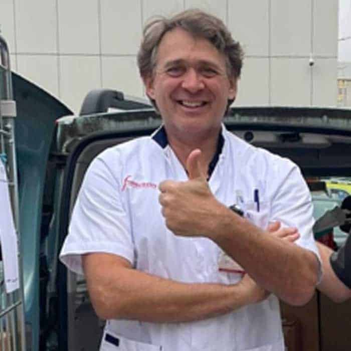 Sijmen Philips, Coördinator Medical Supplies of Protect Ukraine.